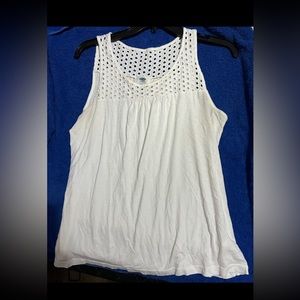 Old Navy Women's Sleeveless shirt White Cotton